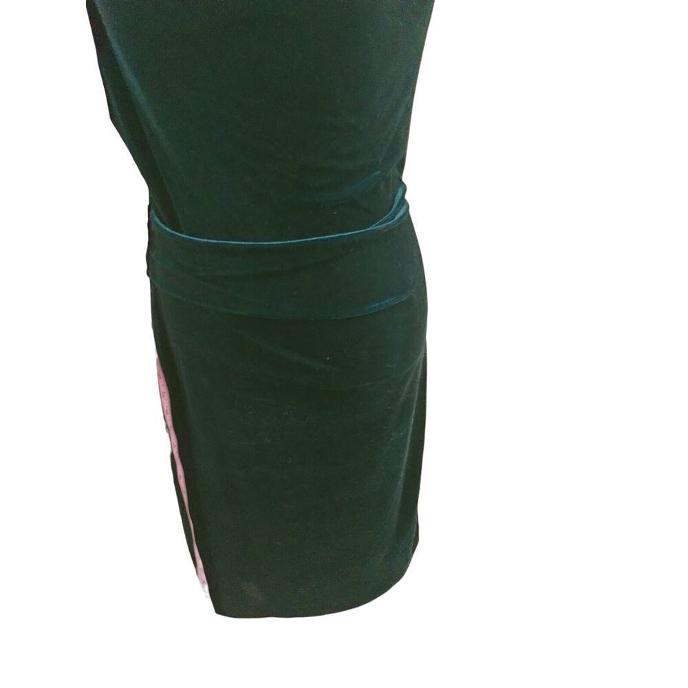 Vince Camito hunter green cowled-neck cinched on the side size 8 dress. - Picture 8 of 13
